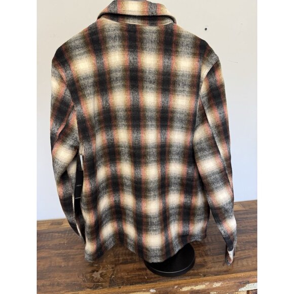 Liverpool Los Angeles Size M Mens Flannel Shacket Shirt Jacket Patch Poc… - Picture 5 of 7
